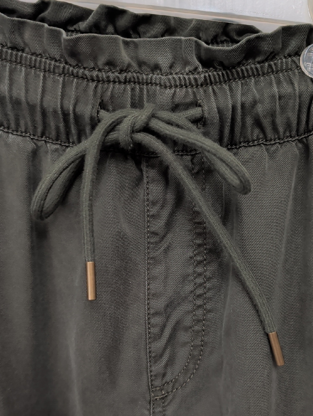 LOFT Olive Green Utility Jogger Pants Women's Medium Pull On Drawstring Casual - Picture 6 of 6